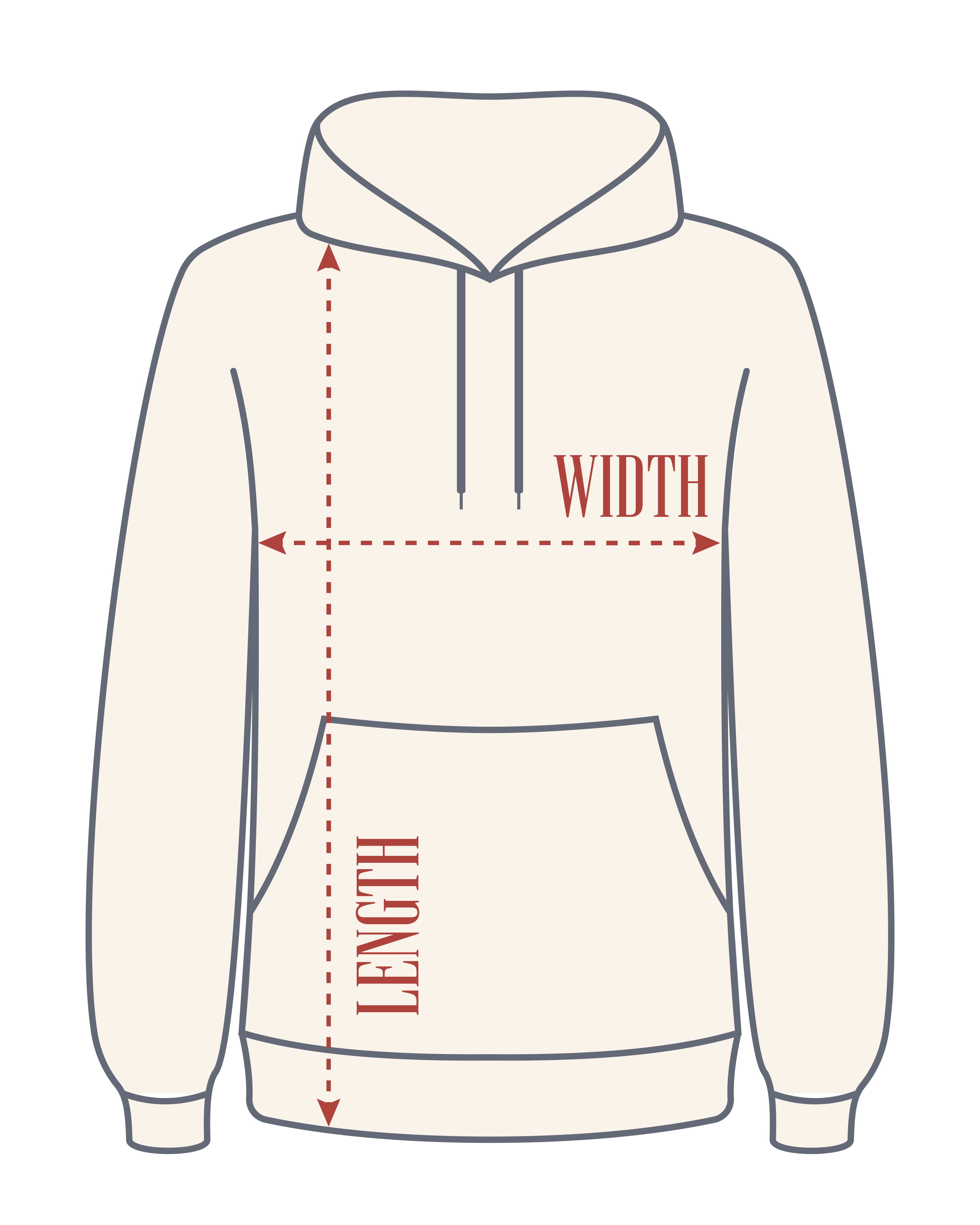 Hoodie Size Detail Image